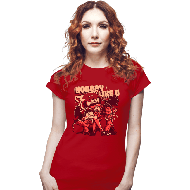 Daily_Deal_Shirts Fitted Shirts, Woman / Small / Red Nobody Like U
