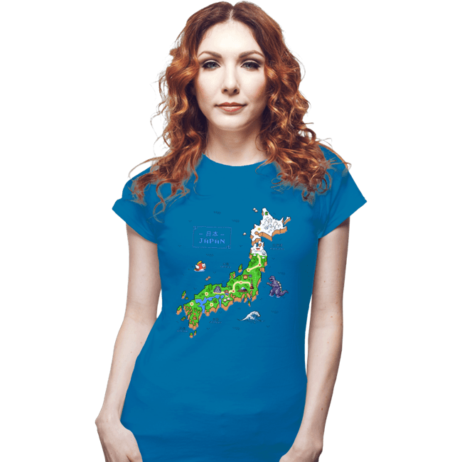 Daily_Deal_Shirts Fitted Shirts, Woman / Small / Sapphire Super Japan World