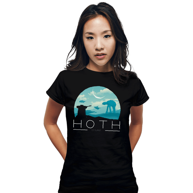 Shirts Fitted Shirts, Woman / Small / Black Icey Planet