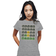 Load image into Gallery viewer, Daily_Deal_Shirts Fitted Shirts, Woman / Small / Sports Grey Science Wordle
