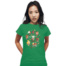 Load image into Gallery viewer, Secret_Shirts Fitted Shirts, Woman / Small / Irish Green On Tarantula Island
