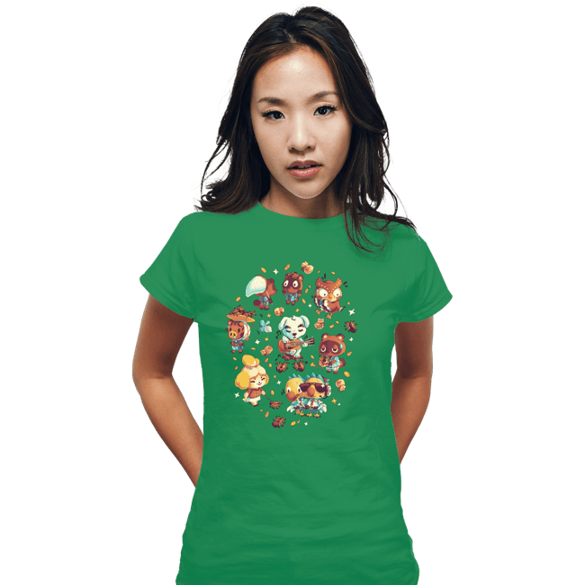 Secret_Shirts Fitted Shirts, Woman / Small / Irish Green On Tarantula Island