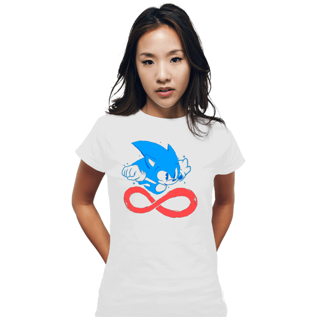 Secret_Shirts Fitted Shirts, Woman / Small / White Fastest Hedgehog!