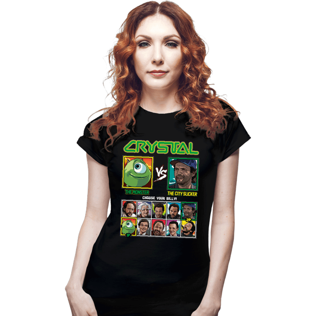 Secret_Shirts Fitted Shirts, Woman / Small / Black Crystal Fighter