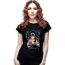 Load image into Gallery viewer, Secret_Shirts Fitted Shirts, Woman / Small / Black Shadow Dragon

