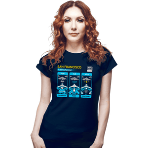 Secret_Shirts Fitted Shirts, Woman / Small / Navy Three Storms