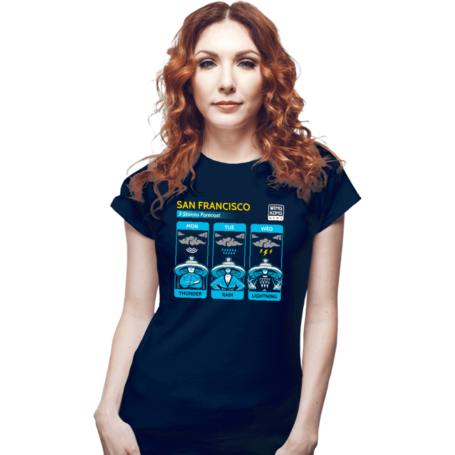 Secret_Shirts Fitted Shirts, Woman / Small / Navy Three Storms