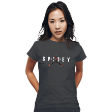 Load image into Gallery viewer, Shirts Fitted Shirts, Woman / Small / Charcoal Air Spidey
