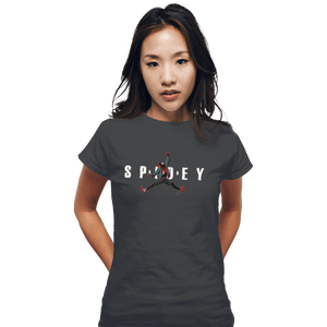 Shirts Fitted Shirts, Woman / Small / Charcoal Air Spidey