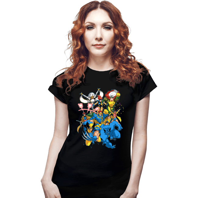 Secret_Shirts Fitted Shirts, Woman / Small / Black 90's Mutants