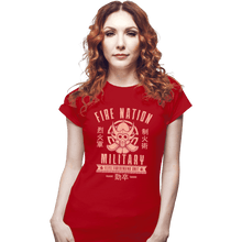 Load image into Gallery viewer, Shirts Fitted Shirts, Woman / Small / Red Fire is Fierce

