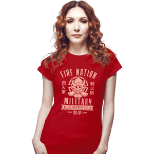 Shirts Fitted Shirts, Woman / Small / Red Fire is Fierce