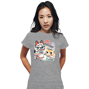 Secret_Shirts Fitted Shirts, Woman / Small / Sports Grey M & R Maid Cafe