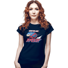 Load image into Gallery viewer, Shirts Fitted Shirts, Woman / Small / Navy Supersonic
