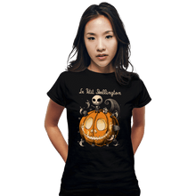 Load image into Gallery viewer, Daily_Deal_Shirts Fitted Shirts, Woman / Small / Black Le Petit Skellington

