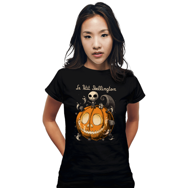 Daily_Deal_Shirts Fitted Shirts, Woman / Small / Black Le Petit Skellington