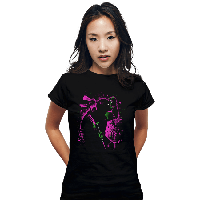 Daily_Deal_Shirts Fitted Shirts, Woman / Small / Black Intellectual Ninja