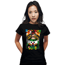 Load image into Gallery viewer, Secret_Shirts Fitted Shirts, Woman / Small / Black It&#39;s A Me, Bowser
