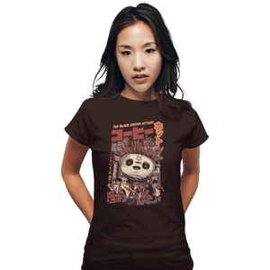 Shirts Fitted Shirts, Woman / Small / Black Black Coffee Attack