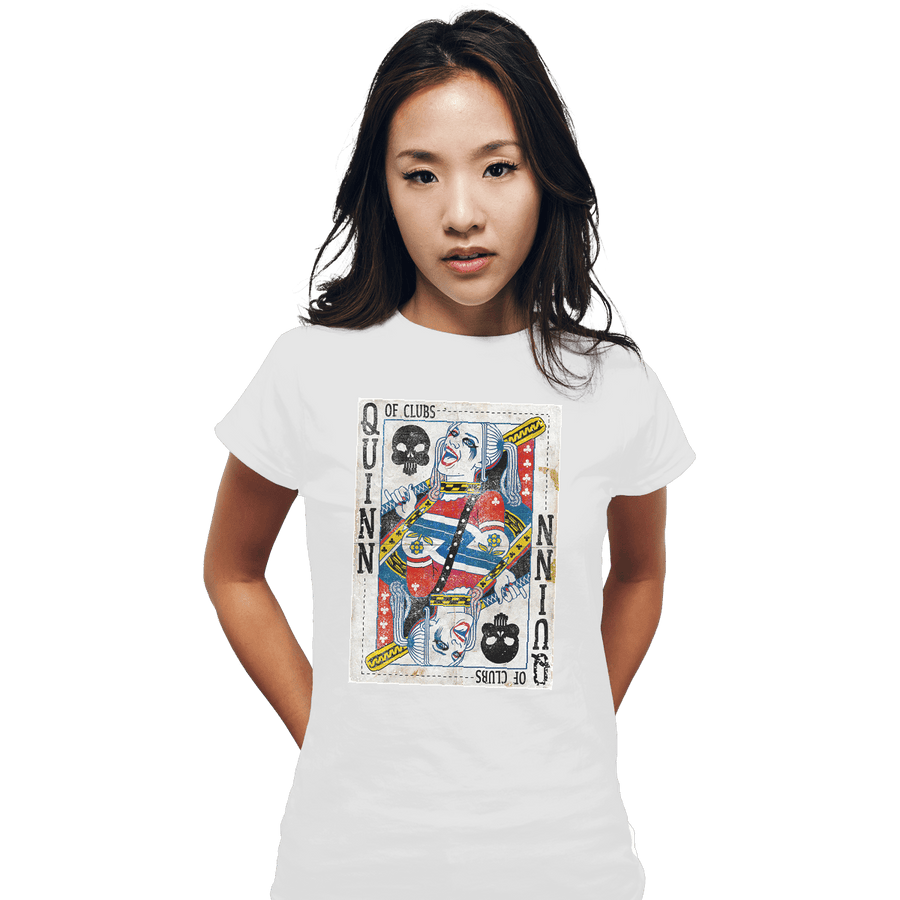 Shirts Fitted Shirts, Woman / Small / White Quinn of Clubs