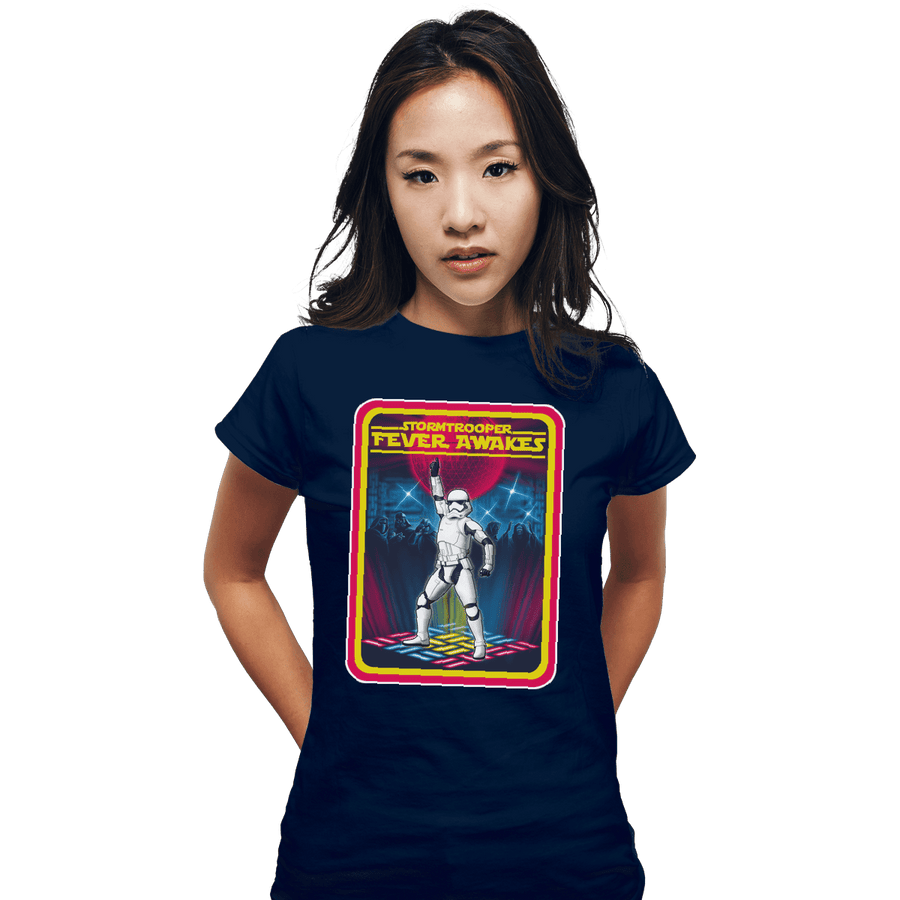 Shirts Fitted Shirts, Woman / Small / Navy Fever Awakes