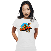 Load image into Gallery viewer, Shirts Fitted Shirts, Woman / Small / White Funky Flights

