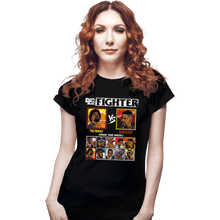 Load image into Gallery viewer, Secret_Shirts Fitted Shirts, Woman / Small / Black Denzel Fighter
