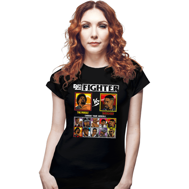 Secret_Shirts Fitted Shirts, Woman / Small / Black Denzel Fighter