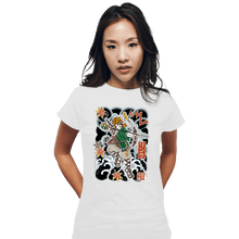 Load image into Gallery viewer, Daily_Deal_Shirts Fitted Shirts, Woman / Small / White Irezumi Link
