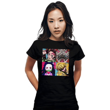 Load image into Gallery viewer, Shirts Fitted Shirts, Woman / Small / Black Kimetsu No Warhol
