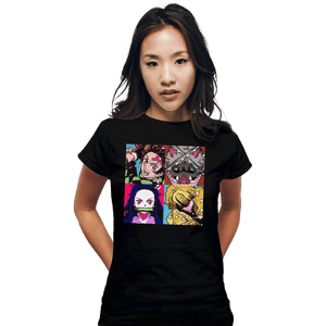 Shirts Fitted Shirts, Woman / Small / Black Kimetsu No Warhol