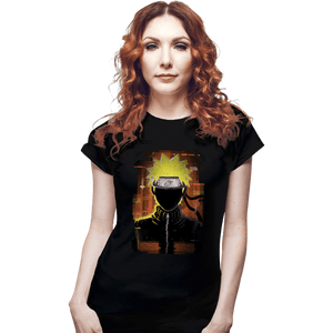 Shirts Fitted Shirts, Woman / Small / Black Glitch Naruto