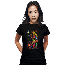 Load image into Gallery viewer, Secret_Shirts Fitted Shirts, Woman / Small / Black The Skull Kid Crew
