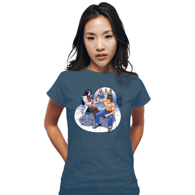 Shirts Fitted Shirts, Woman / Small / Indigo Blue School Brawl