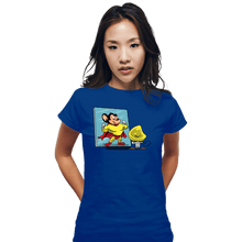 Load image into Gallery viewer, Secret_Shirts Fitted Shirts, Woman / Small / Royal Blue Mighty Or Speedy
