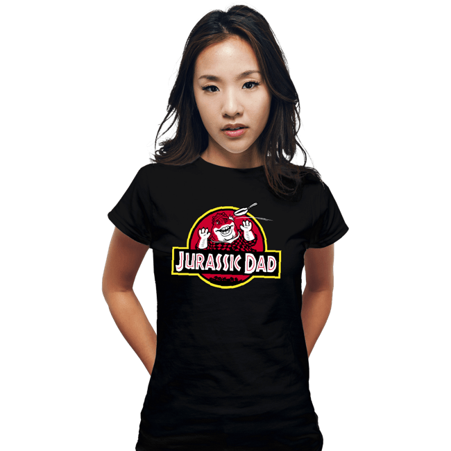 Secret_Shirts Fitted Shirts, Woman / Small / Black Jurassic Dad