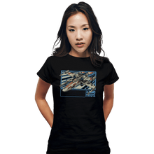 Load image into Gallery viewer, Shirts Fitted Shirts, Woman / Small / Black Rebel Star Fighter

