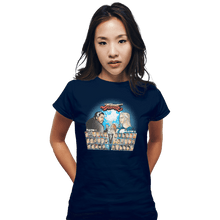 Load image into Gallery viewer, Shirts Fitted Shirts, Woman / Small / Navy Throne Fighter
