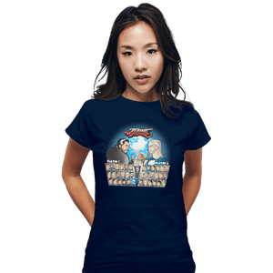 Shirts Fitted Shirts, Woman / Small / Navy Throne Fighter
