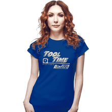 Load image into Gallery viewer, Daily_Deal_Shirts Fitted Shirts, Woman / Small / Royal Blue Tool Time
