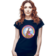 Load image into Gallery viewer, Shirts Fitted Shirts, Woman / Small / Navy My Li&#39;l Pawnee
