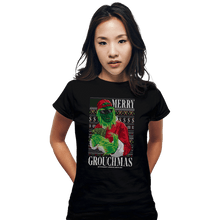 Load image into Gallery viewer, Shirts Fitted Shirts, Woman / Small / Black Mr Grouchy x CoDdesigns Grouchmas Ugly Sweater

