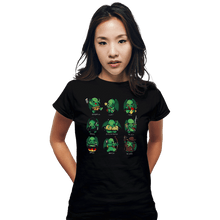 Load image into Gallery viewer, Shirts Fitted Shirts, Woman / Small / Black Cthulhu Roles
