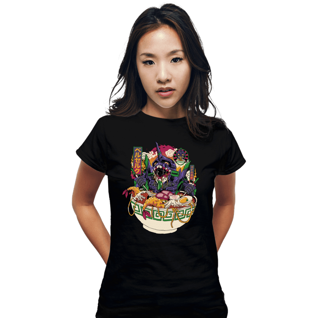 Daily_Deal_Shirts Fitted Shirts, Woman / Small / Black Ramen EVA