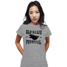 Load image into Gallery viewer, Shirts Fitted Shirts, Woman / Small / Sports Grey Old Kaiju Festival
