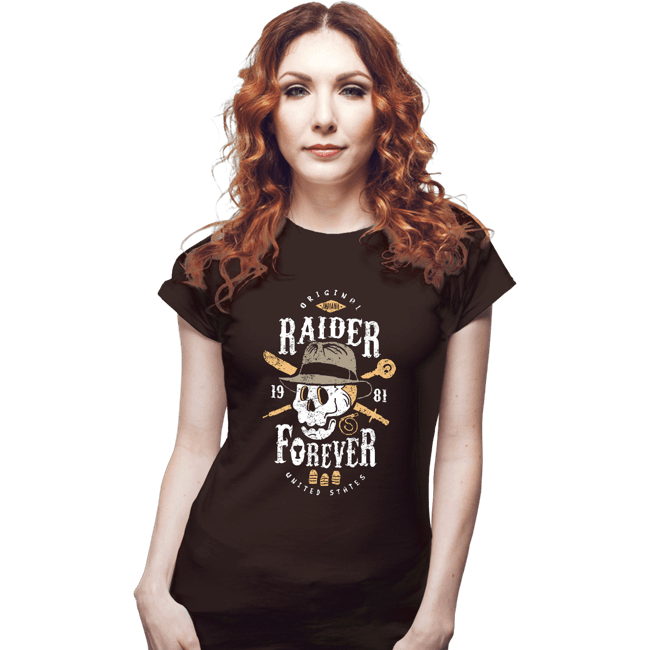 Shirts Fitted Shirts, Woman / Small / Black Raider Forever