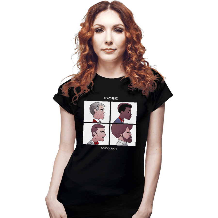 Shirts Fitted Shirts, Woman / Small / Black Teacherz