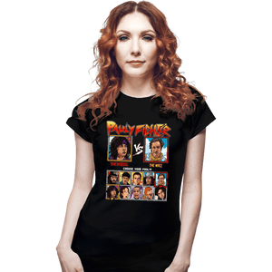 Secret_Shirts Fitted Shirts, Woman / Small / Black Pauly Fighter
