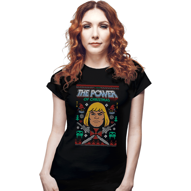 Shirts Fitted Shirts, Woman / Small / Black The Power Of Christmas