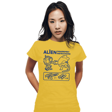 Load image into Gallery viewer, Secret_Shirts Fitted Shirts, Woman / Small / White Alien Guide
